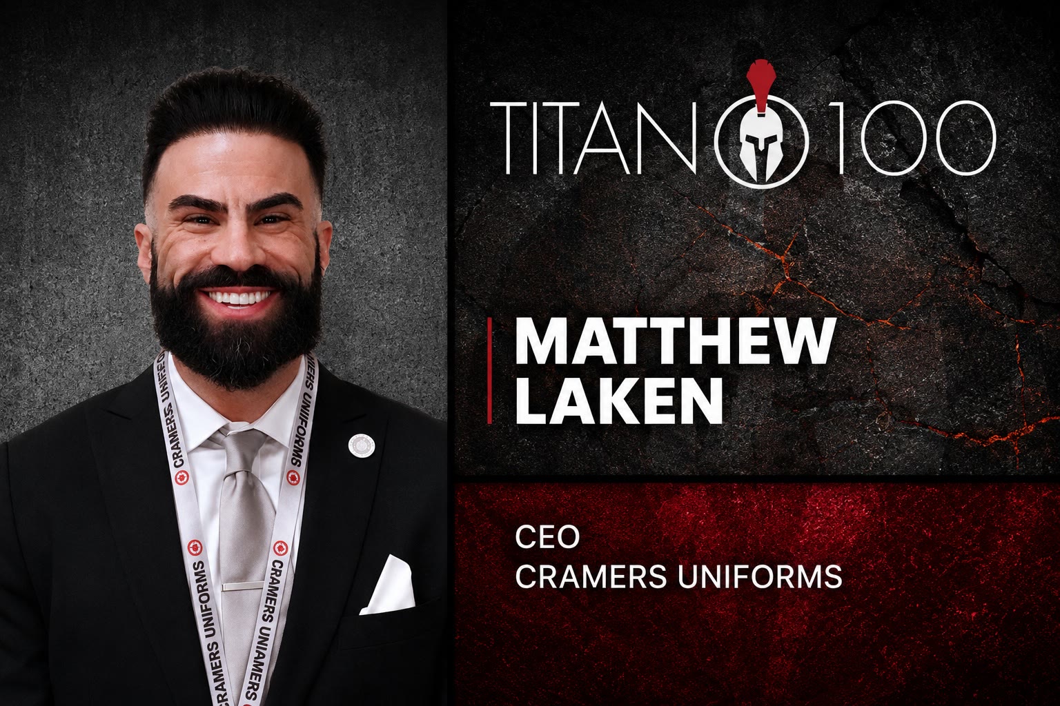 Matthew Laken — CEO, Cramers Uniforms · 2026 Philadelphia Titan 100 honoree